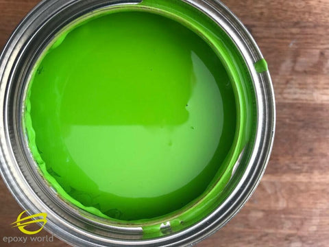 Professional Grade Atomic Green GELCOAT by Epoxy World, no wax, 16-128 oz w/ MEKP