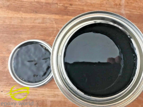 Professional Grade Black  GELCOAT by Epoxy World, no wax, 16-128 oz w/ MEKP