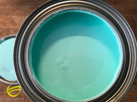 Professional Misty Green GELCOAT no wax, by EPOXY WORLD 16-128 oz w/ CATALYST